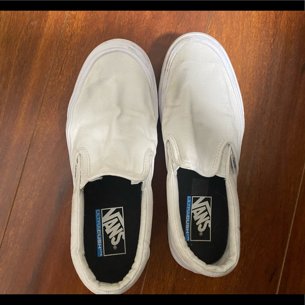 White Slip On Van